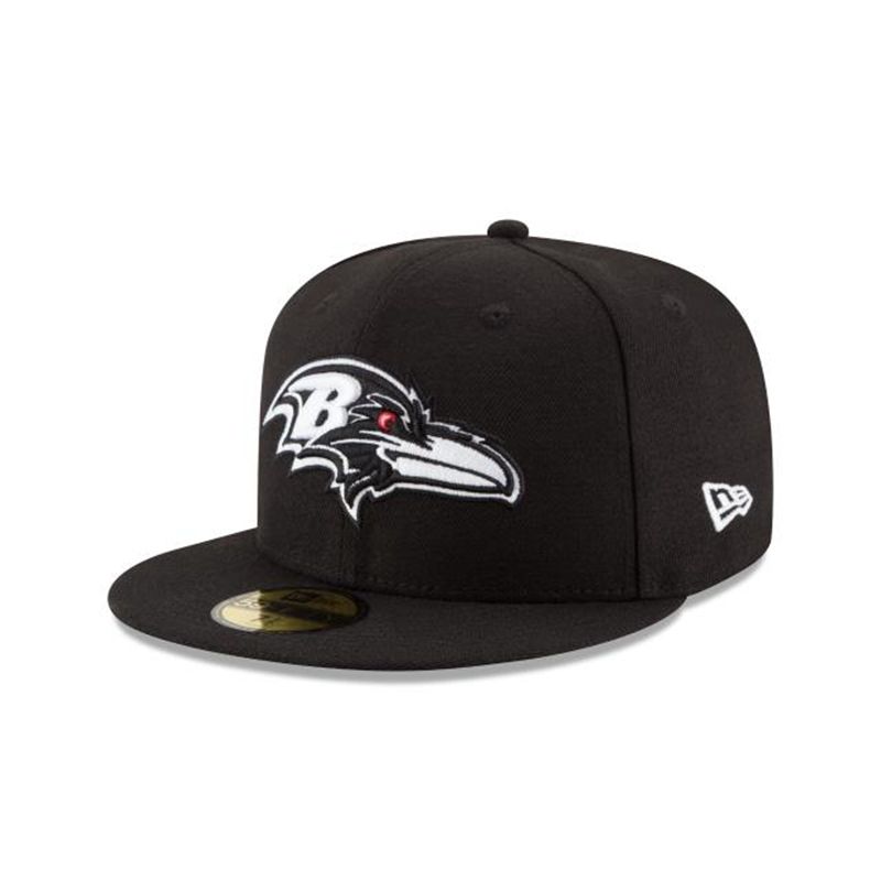 NFL Baltimore Ravens 59Fifty Fitted (SNH3709) - Black New Era Caps